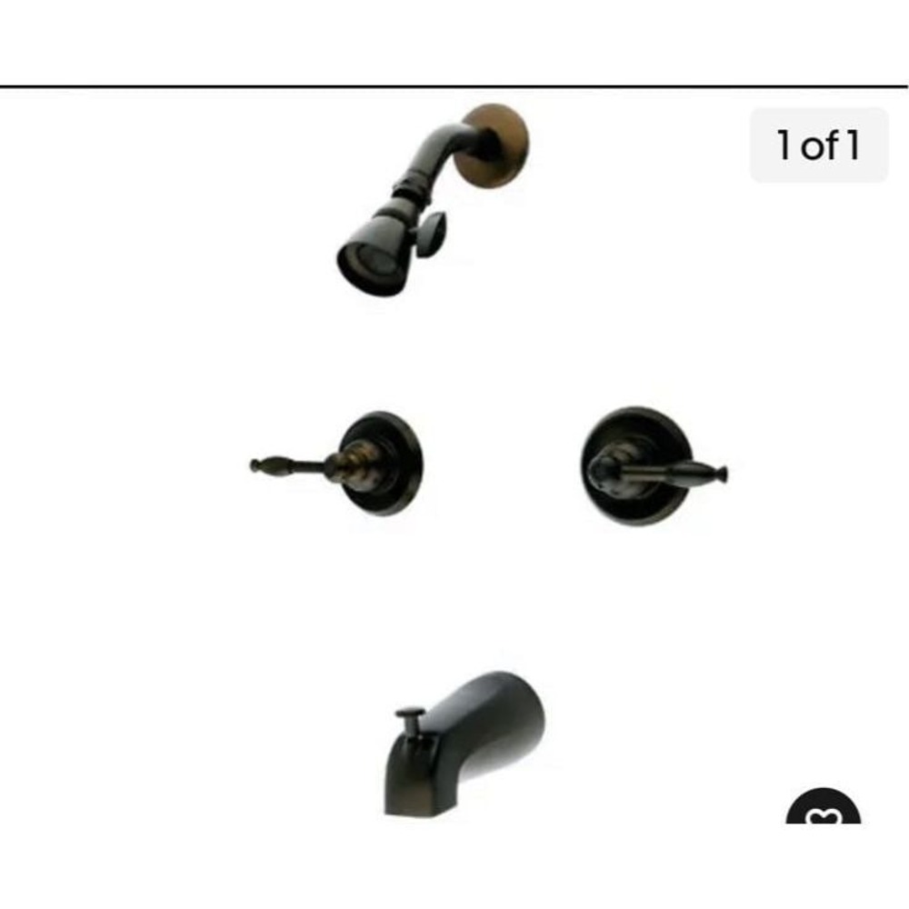 Kingston Oil Rubbed Bronze Bathroom Tub Faucet‎ set